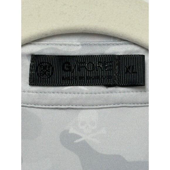 G/Fore Polo Shirt Mens XL Gray Skull Camo Print Icon Tech Performance Golf - Picture 4 of 14
